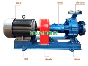 Máy bơm dầu truyền nhiệt RY125-80-160 160m3/h, 50m, 22kW, 2900 vòng/phút